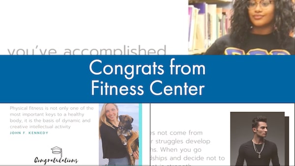 Congrats from Fitness Center