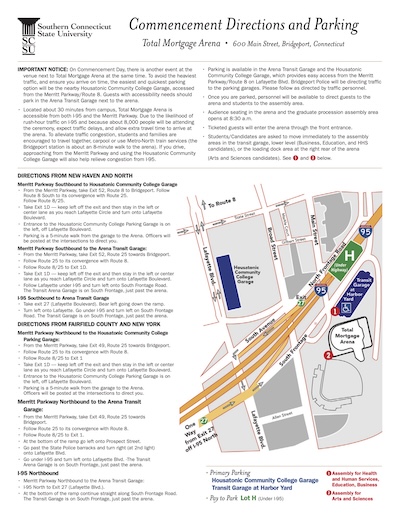 Commencement Parking Guide